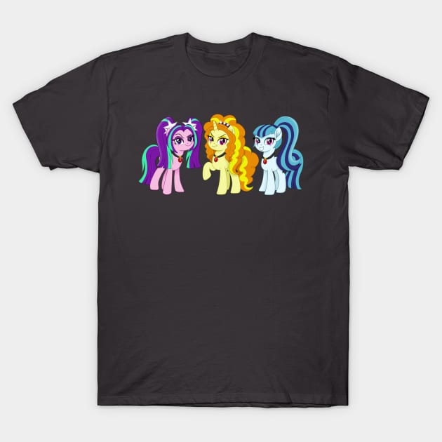 Dazzlings ponies T-Shirt by CloudyGlow